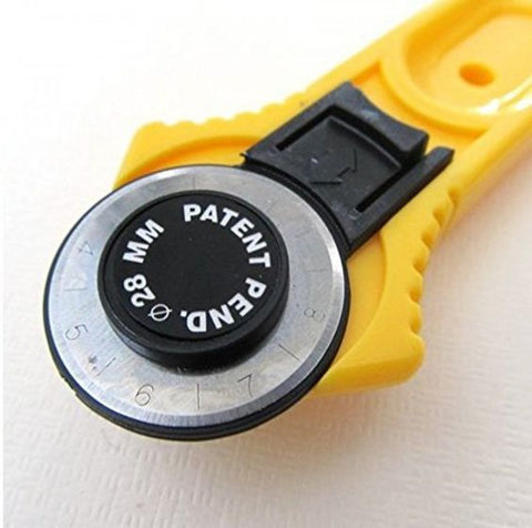 28mm Wheel Rotary Cutter Quilting Sewing Roller Fabric Round Cutting Craft Tools