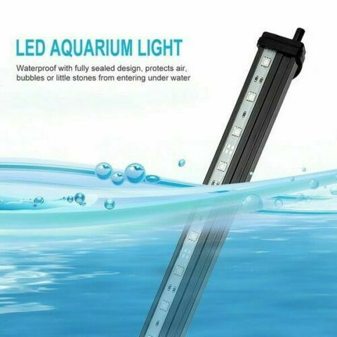 LED Aquarium Lights Submersible Air Bubble RGB Light for Fish Tank Underwater