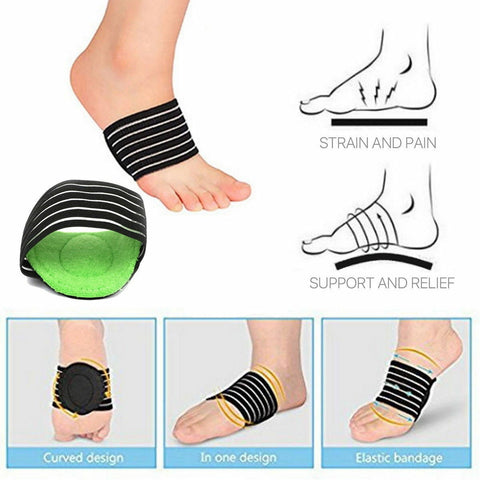 1 Pair Foot Arch Support (one size fit for all Size)