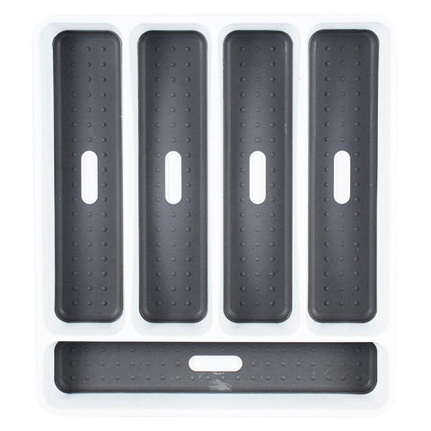 Organiser Non Slip Tray Cutlery 5 Section Non Slip 32 x 28 x 5cm