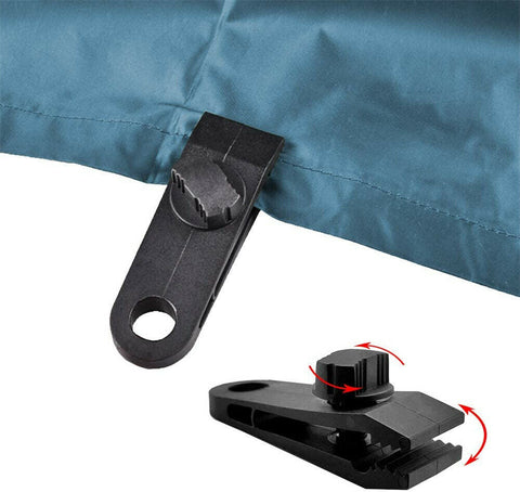 10PCS Awning Tarp Tent Clips Canvas Clamps Heavy Duty Camping Survival Grip Tool