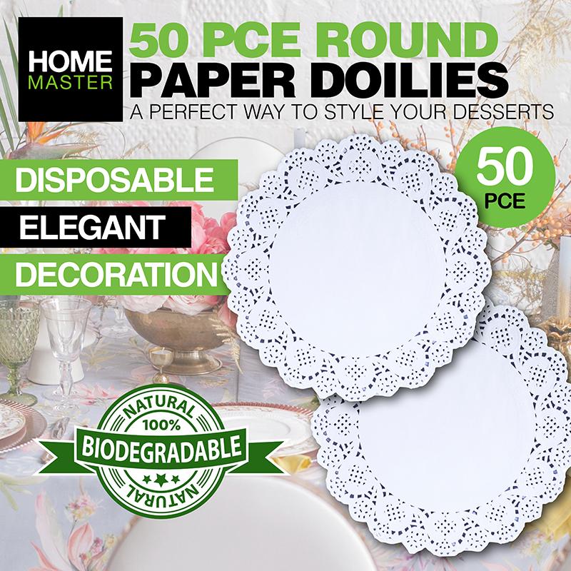 Doilies Round Paper 26cm 50pc