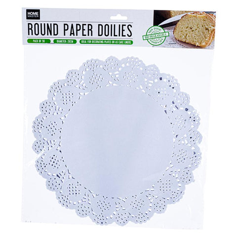 Doilies Round Paper 26cm 50pc