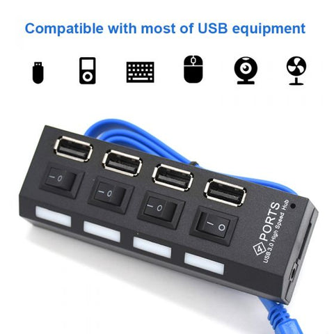 4 Port USB Hub