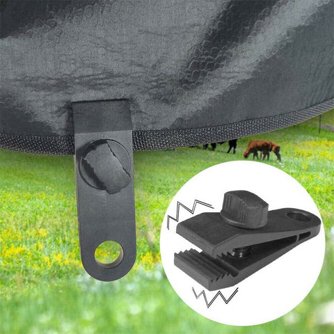 10PCS Awning Tarp Tent Clips Canvas Clamps Heavy Duty Camping Survival Grip Tool