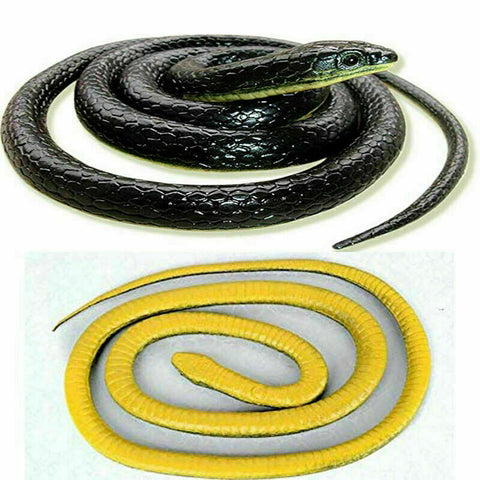 1.3M Rubber Snakes Realistic Trick Simulation Whimsy Fake Garden Pretend Toy NEW