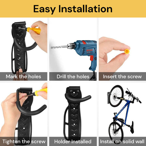 2pcs Wall Bike/Bicycle Holder