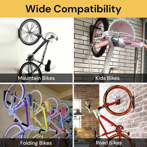 2pcs Wall Bike/Bicycle Holder