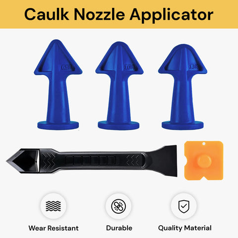 5in1 Caulk Nozzle Applicator Finishing Tool