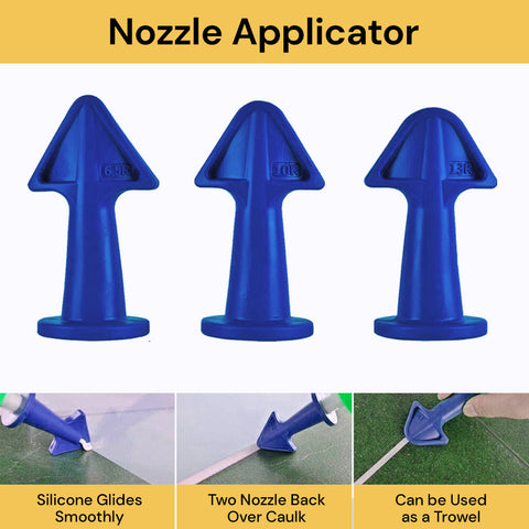 5in1 Caulk Nozzle Applicator Finishing Tool