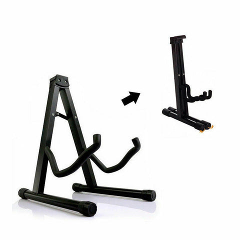 Folding Guitar Stand Non-slip Rack Electric Acoustic Bass Gig Floor Holder