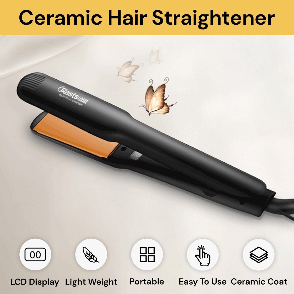 2in1 Ceramic Hair Straightener and Curling Iron