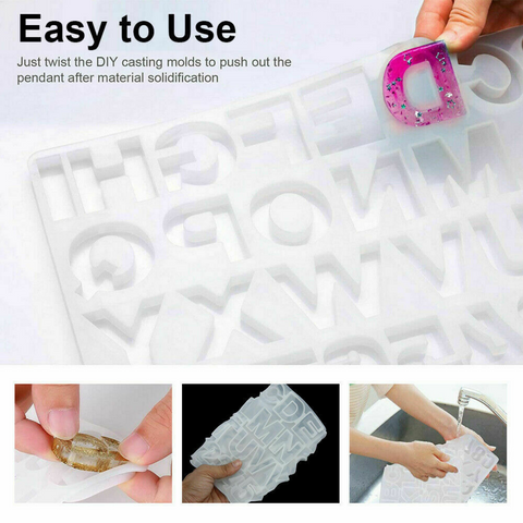 290pcs DIY Jewelry Mould Handmade Crystal Mould Set Silicone Resin Mold Kit