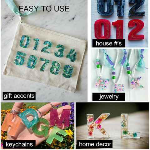 290pcs DIY Jewelry Mould Handmade Crystal Mould Set Silicone Resin Mold Kit