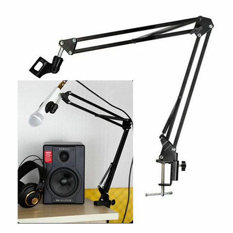 Microphone Suspension Boom Arm Desktop Stand Mic Holder Mount