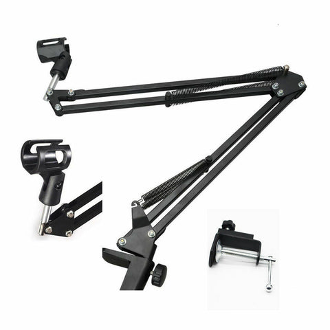 Microphone Suspension Boom Arm Desktop Stand Mic Holder Mount