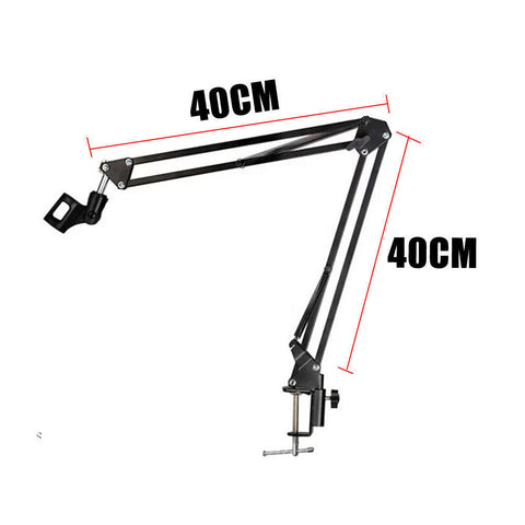 Microphone Suspension Boom Arm Desktop Stand Mic Holder Mount