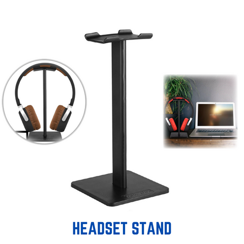 Universal Gaming Headphone Stand Headset Hanger Bracket Holder Rack Stand Black