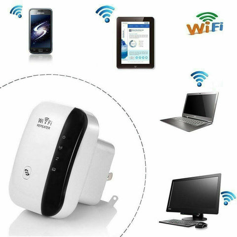 300Mbps Wifi Extender Repeater Range Booster AP Router Wireless-N 802.11 AU Plug