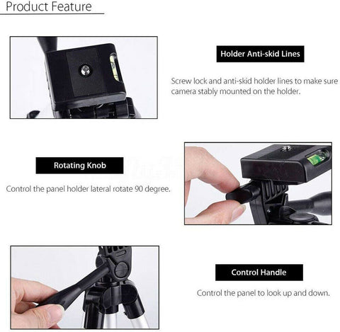 Adjustable Camera Tripod Mount Stand Phone Holder for iPhone 11 XS MAX Samsung