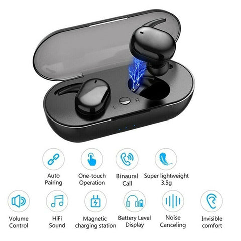 Bluetooth 5.0 Wireless Headphones TWS Earphones Mini In Earbuds For IOS Android