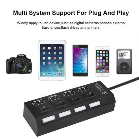 4 Port USB Hub