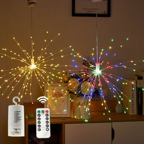 2Pcs FIREWORKS 150 LED String Lights