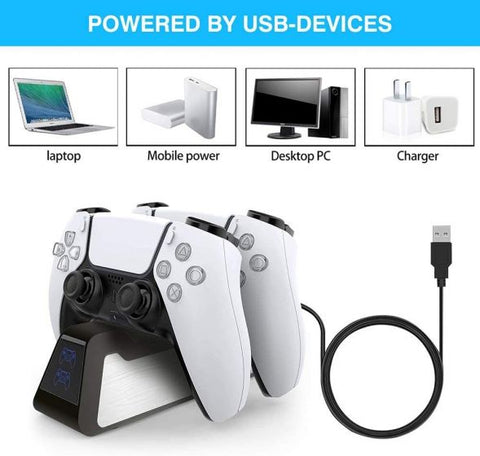 PS5 Controller Fast Charger Dual Charging Dock Station For Play Station 5