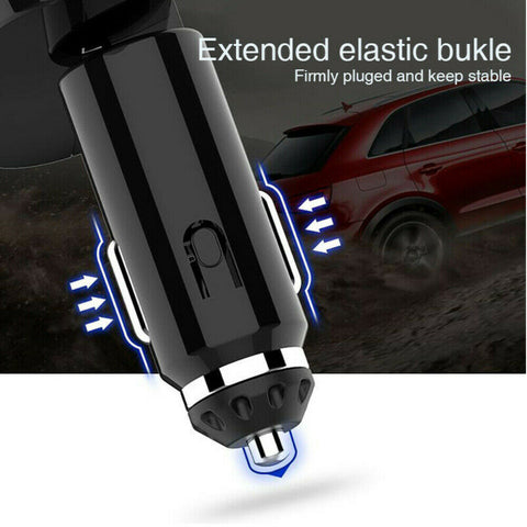 Car Charger Cigarette Lighter Power Adapter 12V 3.1A Dual USB Socket Splitter