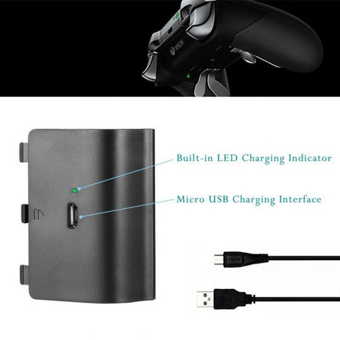 2400mAh Rechargeable Battery Pack With USB Cable For XBOX ONE Controller Wireless