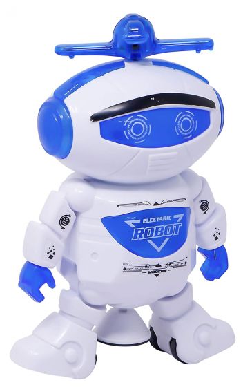 360 Rotation Electric Smart Space Walking Dancing Robot With Music & 3D Light - Multicolor