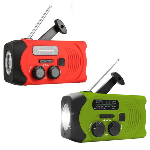 2000mAh Hand Crank Flashlight Radio