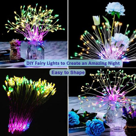 2Pcs FIREWORKS 120 LED String Lights