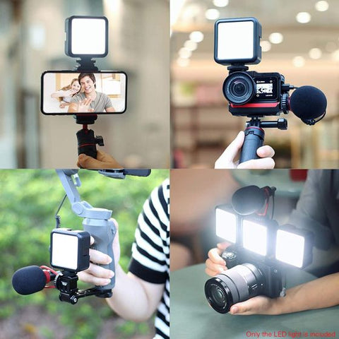 49 LED Camera Light USB, Rechargeable Dimmable Camera Fill Light, Mini Video Light for DLSR Camera Camcorder Gimbal Macro Photography Video