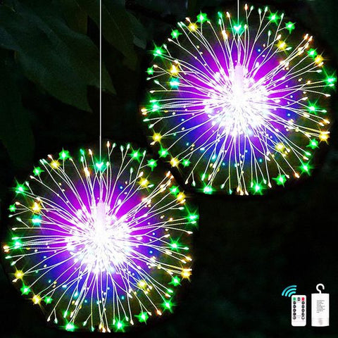 2Pcs FIREWORKS 120 LED String Lights