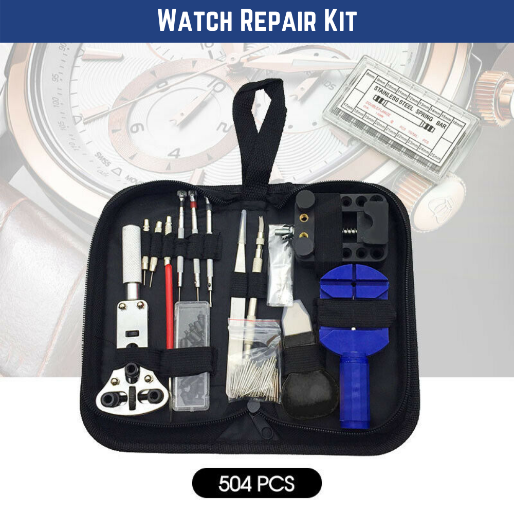 504Pcs Watch Repair Tool Kit Watchmaker