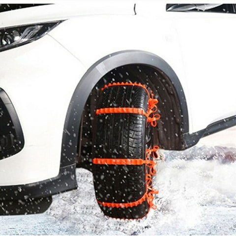 10 Pcs Anti-Skid Car Cable Tire Emergency Traction Mud Snow Chains for SUV Car Driving