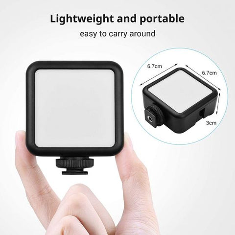 49 LED Camera Light USB, Rechargeable Dimmable Camera Fill Light, Mini Video Light for DLSR Camera Camcorder Gimbal Macro Photography Video