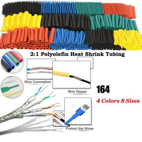 164pcs 2:1 Wire Cable Insulated Set