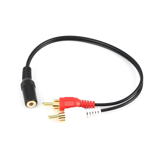 3.5mm Audio Female to 2 RCA Male Stereo Cable Y Connector Audio Cable