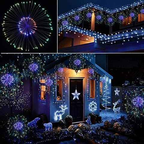 2Pcs FIREWORKS 120 LED String Lights