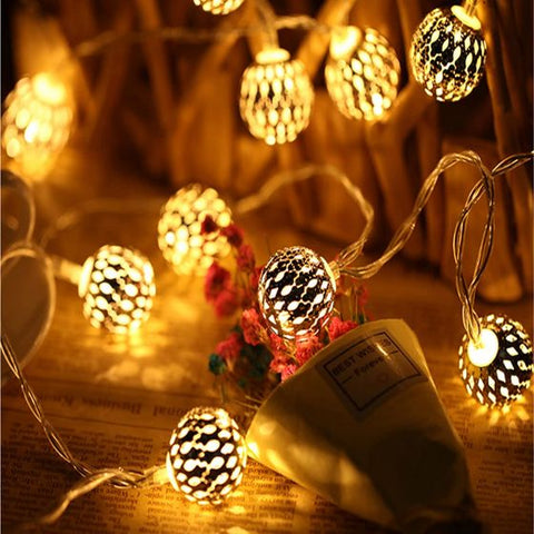 20Led 5M String Lights Solar Bulb Lamp Ball Design String Light For Indoor Outdoor Bedroom Patio Lawn Garden