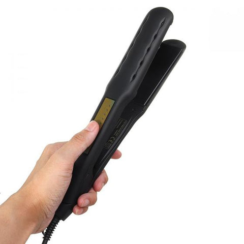 2 In 1 Electric Hair Straightener 20s PTC Heater 5 Gear Ceramic Tourmaline Ionic Flat Curler Wet and Dry Use Hair Styler