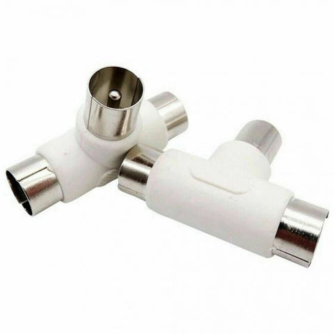 TV Antenna Splitter 1-Male to 2-Female