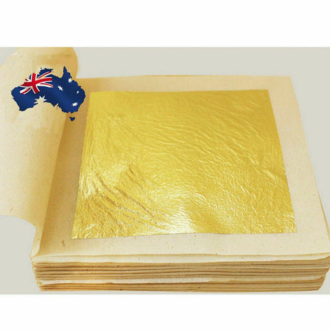 30pcs Pure 24K Edible Gold Leaf Sheets Cooking Framing Art Craft Decorating