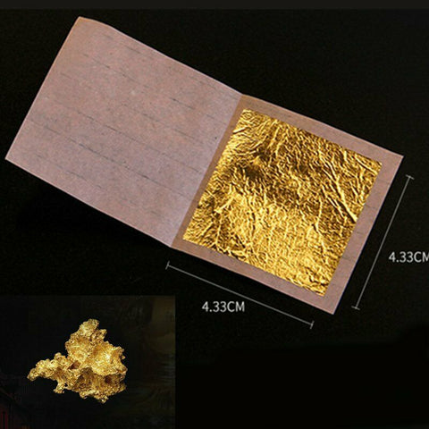 30pcs Pure 24K Edible Gold Leaf Sheets Cooking Framing Art Craft Decorating