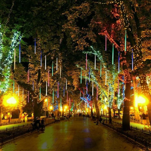 50cm LED Shower Rain Falling String Lights