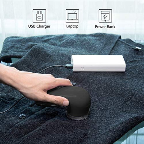 Fabric Shaver Sweater Shaver, Electric USB Powered 2m Cord Lint Removes from Fabrics, Clothing