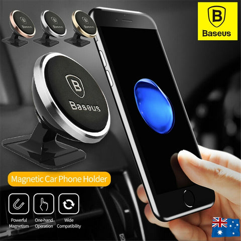 BASEUS 360° Cell Phone Holder Car Magnetic Mount Dashboard Universal GPS Stand