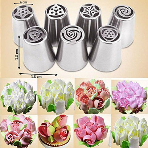 32Pcs Russian Piping Tips Set Cake Decorating Supplies Kit Flower Frosting tips Set